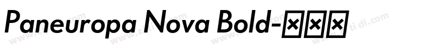 Paneuropa Nova Bold字体转换 Paneuropa Nova Bold字体转换